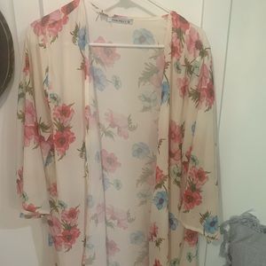 Floral Smock Cover Up